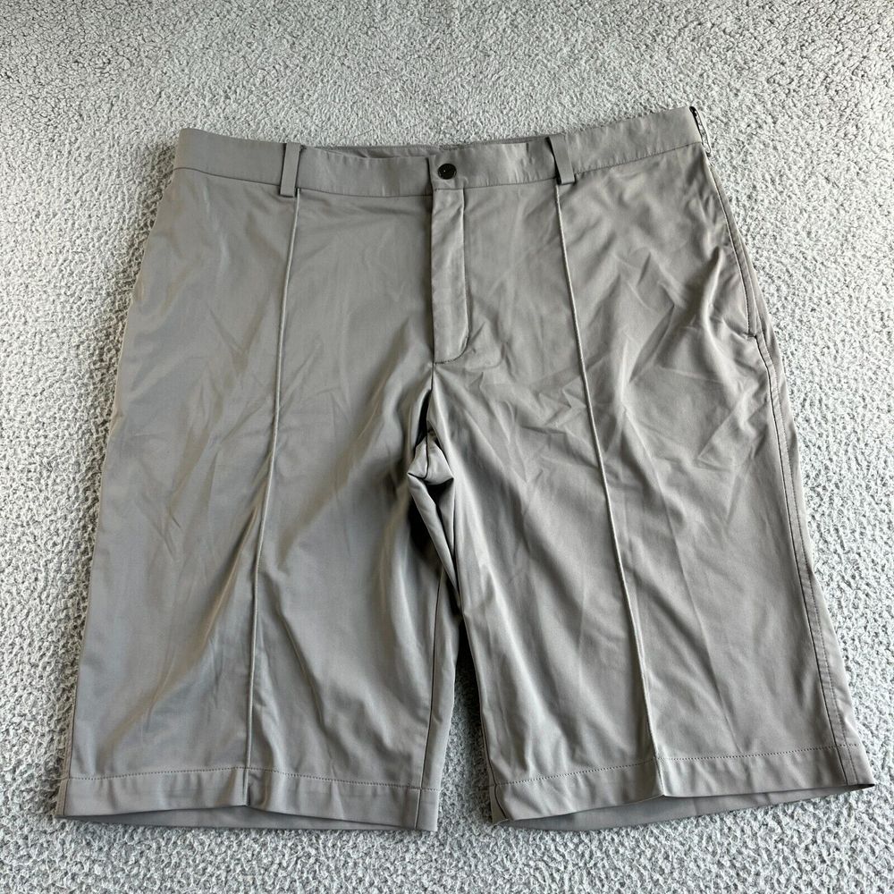 Nike Tiger Woods Collection Shorts Mens 38 (Fits 39) Gray Chino Golf Dri-Fit